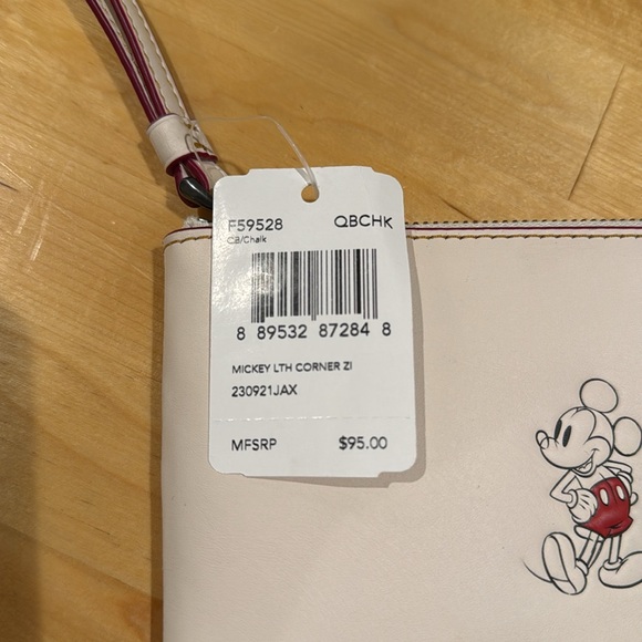 Mickey Coach leather wristlet - Picture 4 of 4